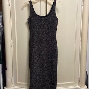 Forever 21 multi colored glitter midi dress